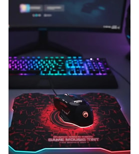 Northcity Işıklı Oyuncu Mouse ve Mousepad Seti - RGB Aydınlatma ve Ergonomik Tasarım