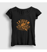 Presmono Kadın Siyah Orlando Trivium T-Shirt 178918tt