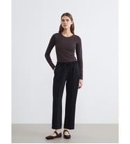 LC WAIKIKI Siyah Beli Lastikli Kadın Pantolon