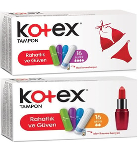 Kotex Tampon Süper - Mini 32 Li Karma Set (2PK*16)