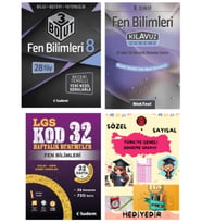 TUDEM YAYINLARI LGS FEN BİLİMLERİ 3 BOYUT BECERİ TEMELLİ SORU BANKASI - FEN BİLİMLERİ KLAVUZ DENEME