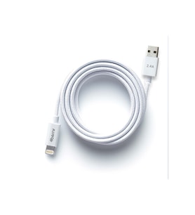 ECO AL Hızlı Şarj Kablosu 2.4A USB-A'dan Lightning'e 1.2m Beyaz