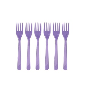 Lila Plastik Çatal