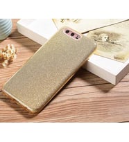 Huawei P10 Kılıf Zore Shining Simli Silikon Kılıf (Gold)