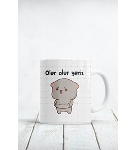 Olur Olur Yeriz Baskılı Kupa Bardak