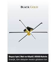 Nova 6 Gold LED Tavan Avize – Kumandalı Dim Edilebilir – Aşağı Işık