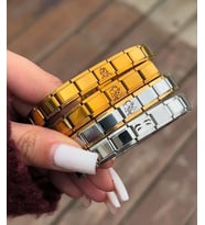 ÇELİK GÖRSELLİ BİLEKLİK (SEVGİLİLER GÜNÜ HEDİYE) GOLD RENK