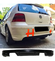 Vw Golf 4 Arka Ek Plastik Siyah Difüzör 1997-2003 Arka-bodykit-ek-karlık