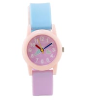 Şeker Desenli Açık Pembe Kız Çocuk Kol Saati Analog Saat ST-304417