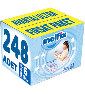 Molfix Bebek Bezi Beden:6 (15+Kg) Extra Large 248 Adet Avantaj Ultra Fırsat Pk