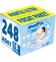 Molfix Bebek Bezi Beden:6 (15+Kg) Extra Large 248 Adet Avantaj Ultra Fırsat Pk