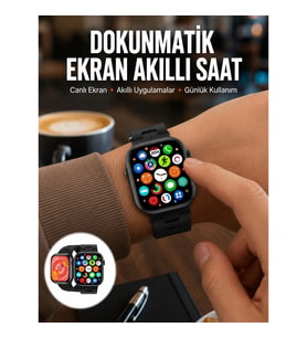 Mey İthalat® Akıllı Saat Android ve İOS Uyumlu Plastik Kordon Yeni Seri
