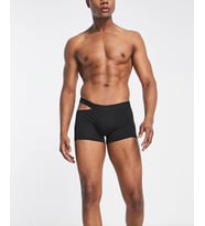 Intive Erkek Yan Dekolteli %95 Pamuklu Siyah Boxer
