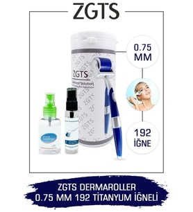 Zgts Blue Line Dermaroller 0.75mm Titanyum 192 Iğneli Derma Roller