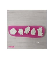 YY0580-Kuş Evleri 5Li Silikon Kalıp (Çok Renkli)
