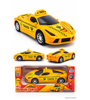 Duman Oyuncak Işıklı ve Türkçe Anonslu Çarp Dön Oyuncak Taksi 21 cm (3+ Yaş)