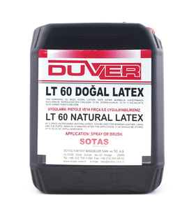 Duver LT 60 Profesyonel Su Bazlı Doğal Latex Yapıştırıcı