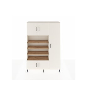 Arges Dolap 11 Raflı 5 Kapaklı 132x30x195 Aytaşı-Aytaşı/Çam