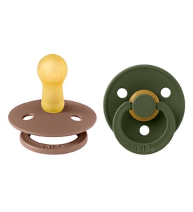 Bibs Colour İkili Kauçuk Emzik- Woodchuck/Hunter Green 6-18 Ay