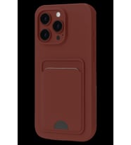 Pilelistore   iPhone 16 Pro Max Kılıf Kelvin Kartvizitli Silikon - Bordo