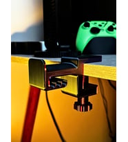 Lexroo Siyah-Mor Asılabilir Kulaklık Standı 3D Premium Tasarım Gamer Masa Kenarı Aksesuarı