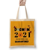 DOG MOM GUARANTINED 2021 Bez Çanta Uzun Saplı