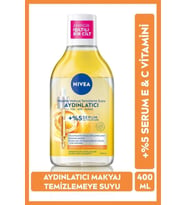 NIVEA Aydınlatıcı Micellar Makyaj Temizleme Suyu 400ml, Serum İçerikli, Donuk ve Hassas Cilt Tipler