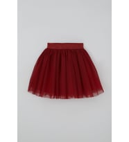 Breeze Kız Çocuk Tütü Etek Kırmızı Simli Beli Lastikli 5-10 Yaş, Bordo