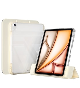 Apple iPad Air 11 2025 M3 Uyumlu Kılıf Magnetik Ayrılabilen Airbagli Zore Sliding Tablet Kılıfı (Gold)