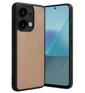 Redmi Note 13 Pro 4G Kılıf Aras Deri Kapak - Pudra