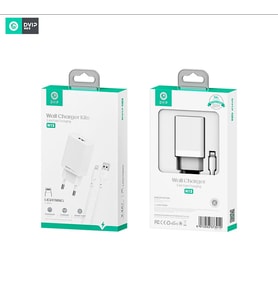 Dvip N13 2.4A Usb-A To Lightning Kablolu Hızlı Beyaz Şarj Aleti Seti