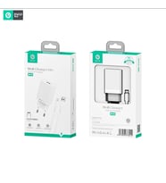 Dvip N13 2.4A Usb-A To Lightning Kablolu Hızlı Beyaz Şarj Aleti Seti