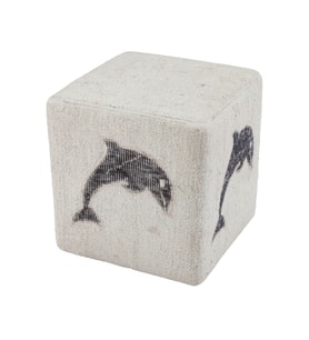 EŞSİZ GÜZELİKTE KENDIR KİLİMDEN YAPİLMİŞ PUF 35X40 CM