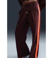 Nike Naomi Osaka High Waisted Loose Knit Trousers Bol Kesim Kadın Eşofman Altı Bordo