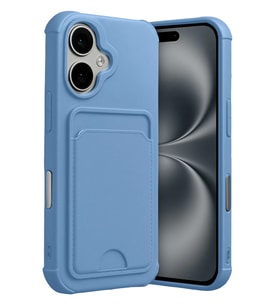 iPhone 17 Kelvin Kartvizitli Silikon - Mavi