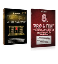 BİLFEN PRO&TEST 8. Sınıf T.C. İnkilap Tarihi ve Atatürkçülük ve Tam Ölçme Soru Bankası (2 Kitap)