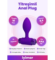 10 Fonksiyonlu Titreşimli Arka Plug (Yumuşak Boğumlu, Su Geçirmez) – iyimor