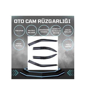 Toyota Prius 2010 Cam Rüzgarlığı (Siyah)