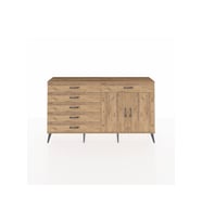 Arges Konsol Tek Raflı 6 Çekmeceli 2 Kapaklı 176x30x99 Çam-Çam