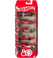 Hot Wheels JGK08 Mattel 80th Anniversary 5 Pack