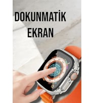Bluetooth Bağlantılı 49mm Dokunmatik Akıllı Saat Sağlık Ve Spor Takip Özellikli