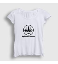 Presmono Kadın Beyaz Mcr My Chemical Romance T-Shirt 71487tt (Beyaz)