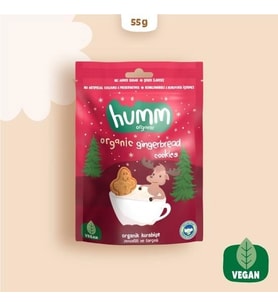 Mey İthalat® Organik Zencefilli ve Tarçınlı Vegan Kurabiye 55 Gr