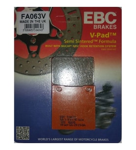 Ebc Fa063V 1998-2006 Suzuki GSX 600 F Uyumlu Arka Fren Balatası Yarı Sinterli Ba