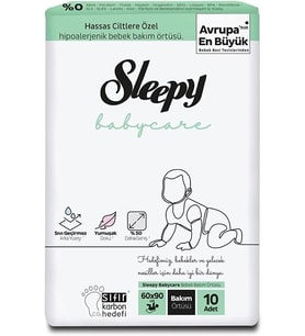 Babycare Bebek Bakım Örtüsü 10 Adet 60 x 90 cm
