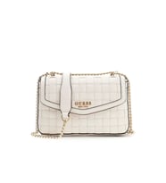 Guess Sandy Dönüştürülebilir Askılı Kapaklı Kadın Beyaz Çapraz ÇantaHWWG8418210-OFF