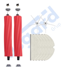 ROBOROCK Q7 , Q7+ , Q7 MAX , Q7 MAX+  Uyumlu 2 Ana Fırça 2 Yan Fırça 6 Mop PKT-iasgf0000503