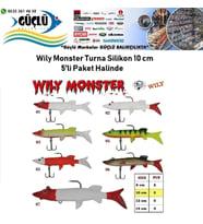 Turna Silikonu 10 cm Wily Monster 5’li Paket RENK:7