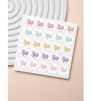 Desenli Thank You Teşekkür Stickers Paketleme Çıkartma PYTKSTK91