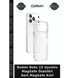 Redmi Note 15 Uyumlu MagSafe Özellikli Sert MagSafe Kılıf Cep Telefonu Mobil Koruma Telefon Aksesuar